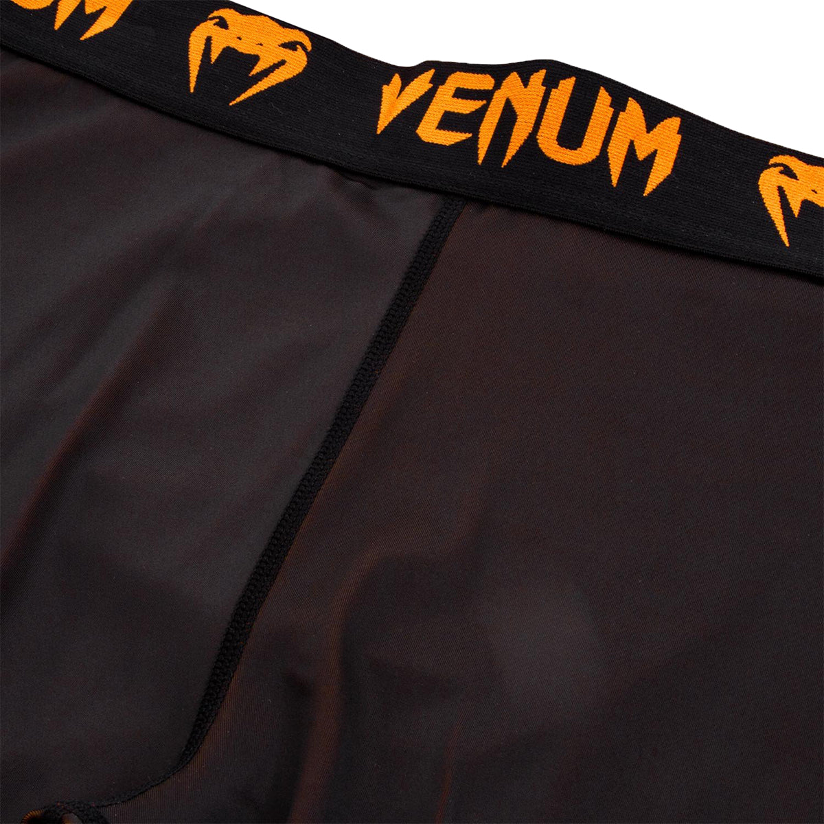 Venum Giant Dry Tech Fit Cut Compression Spats - Black/Neo Orange Venum