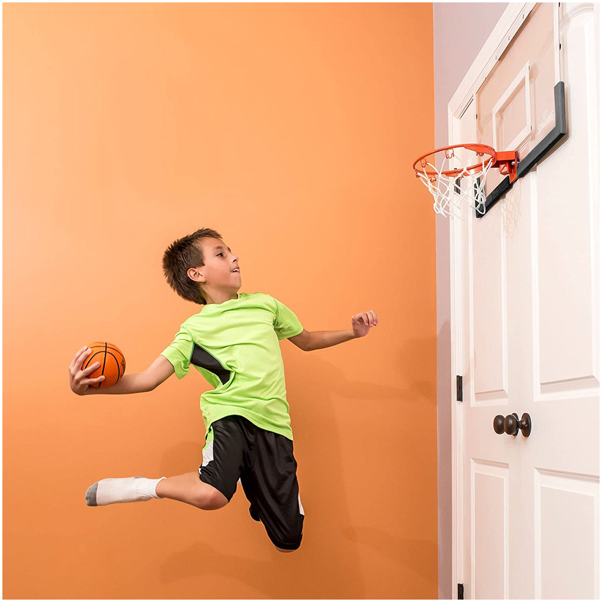 Spalding 180 Breakaway Over-The-Door Mini Basketball Hoop Spalding