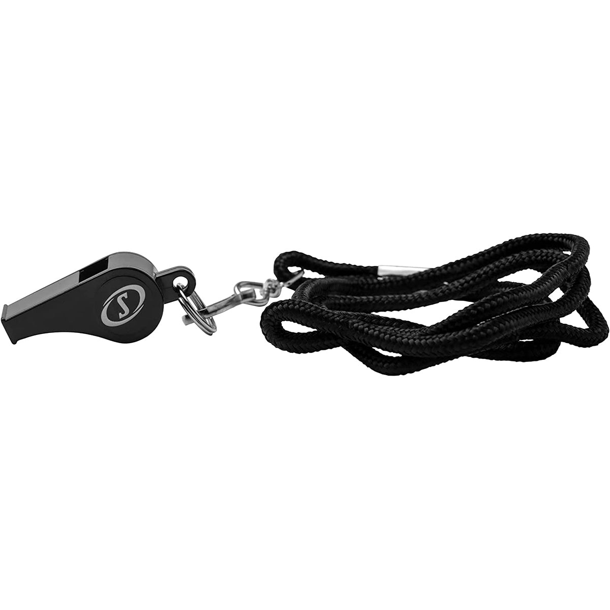 Spalding Plastic Whistle with Lanyard 2-Pack - Black Spalding