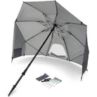 Sport - Brella Field Edge Sun Protection Umbrella, Gray - Forza Sports