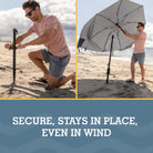 Sport - Brella Field Edge Sun Protection Umbrella, Gray - Forza Sports