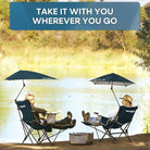 Sport - Brella Reclining Beach Chair, Midnight Blue - Forza Sports