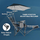 Sport - Brella Reclining Beach Chair, Midnight Blue - Forza Sports