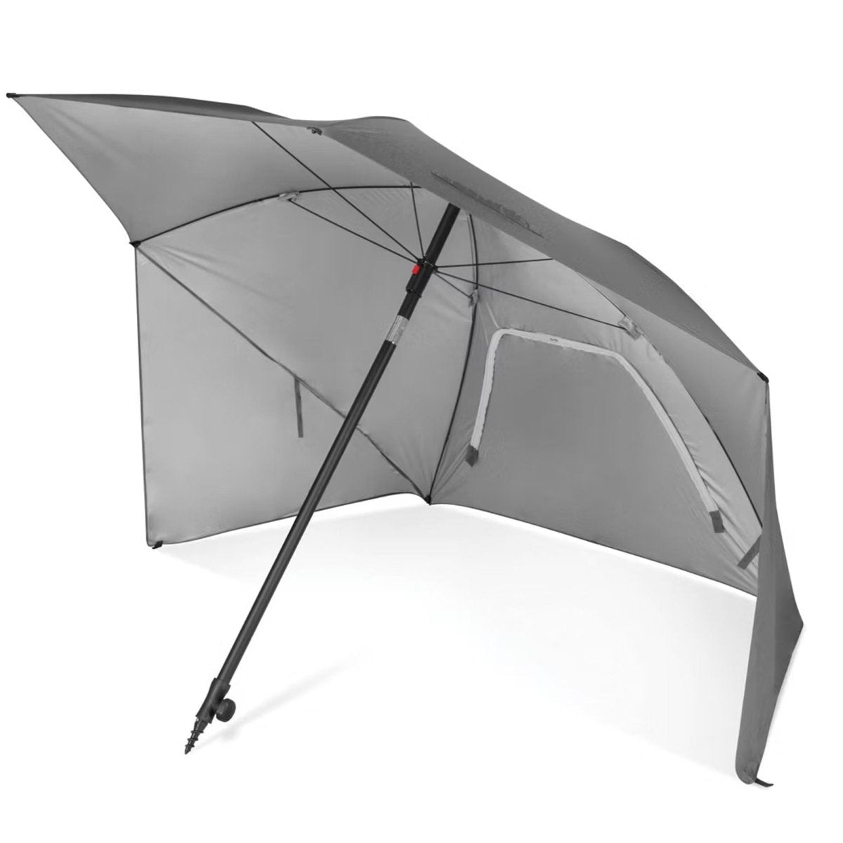 Sport - Brella Ultra SPF 50+ 8 Ft Angled Canopy Umbrella, Gray - Forza Sports