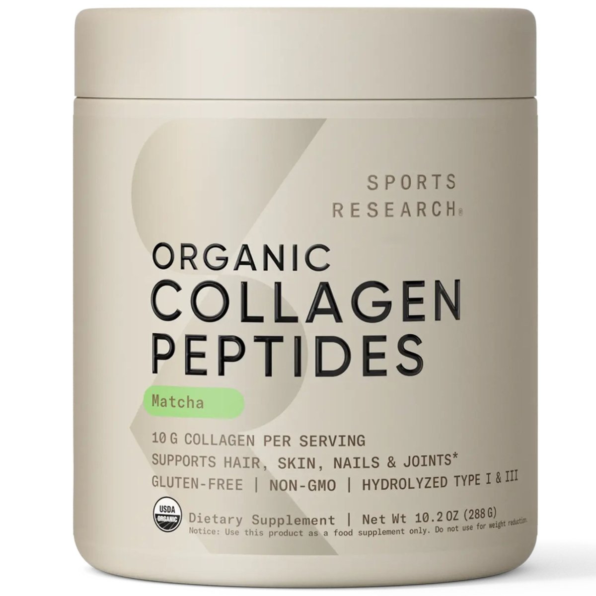 Sports Research Hydrolyzed Collagen Peptides Dietary Supplement - 41 Servings - Forza Sports