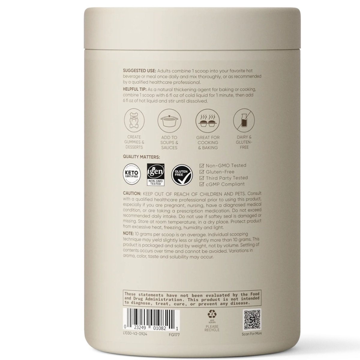 Sports Research Gelatin Powder, 16oz - Forza Sports