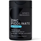Sports Research Zinc Picolinate with Coconut Oil, High Potency - Forza Sports
