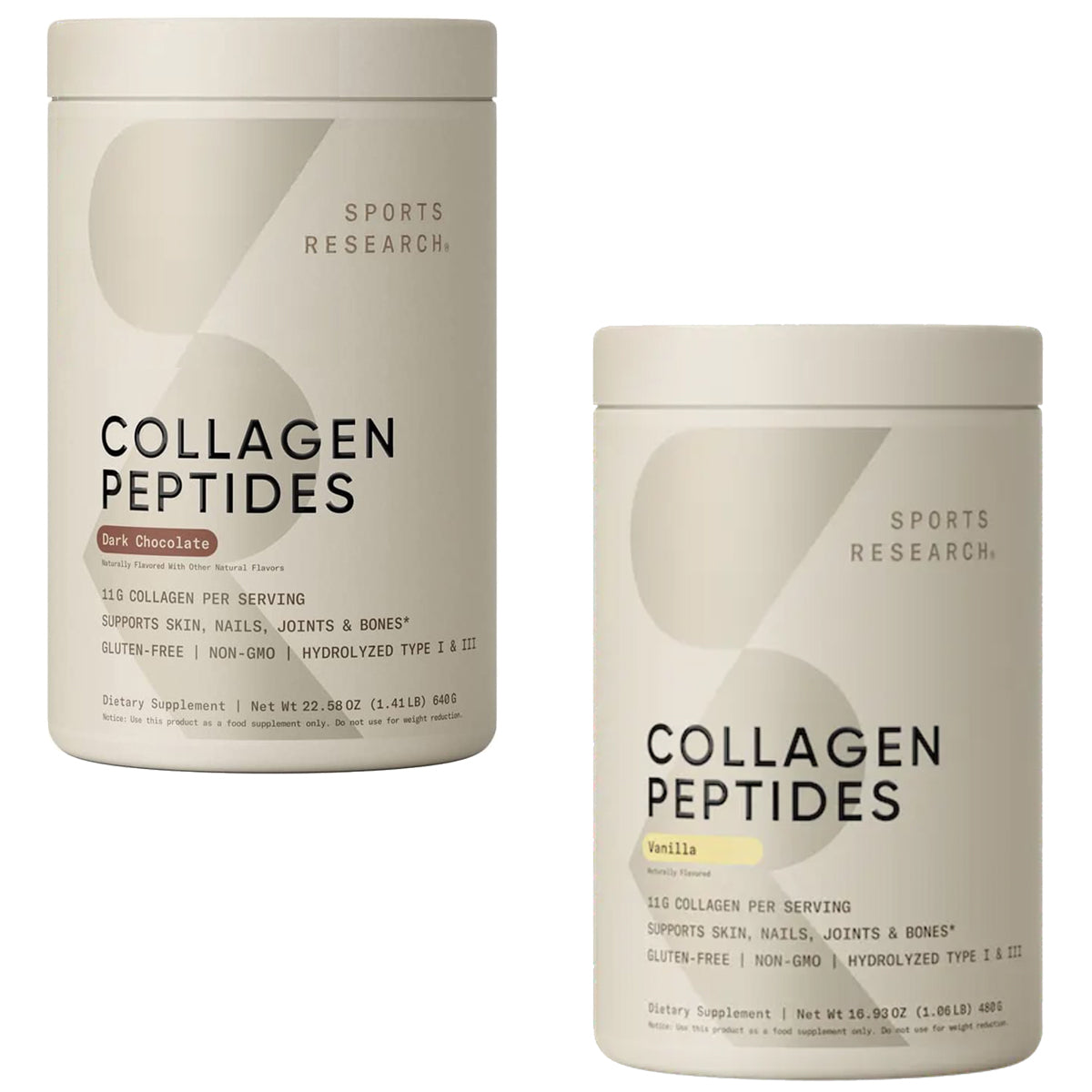 Sports Research Hydrolyzed Collagen Peptides Dietary Supplement - 41 Servings Sports Research