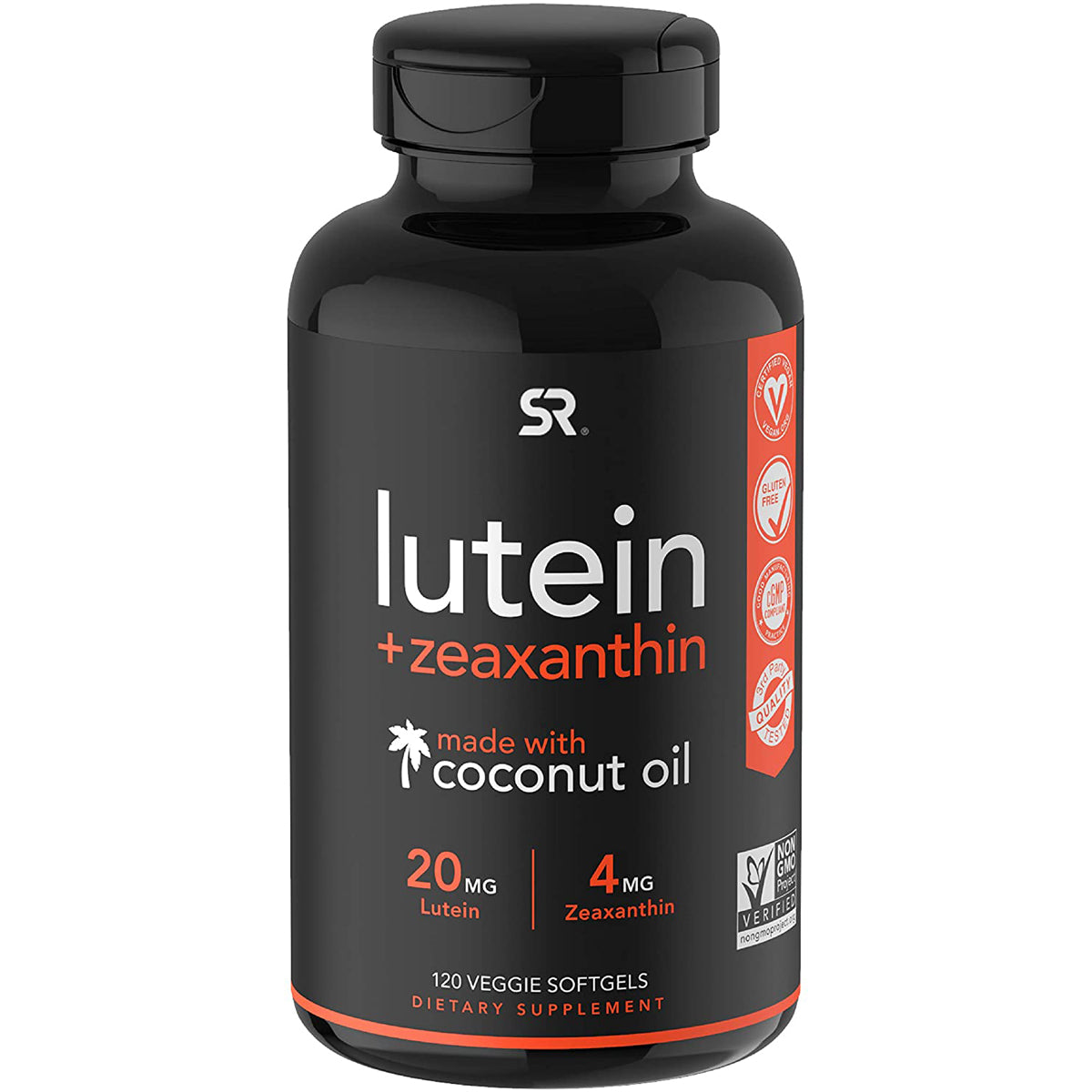 Sports Research Lutein + Zeaxanthin Dietary Supplement - 120 Softgels Sports Research