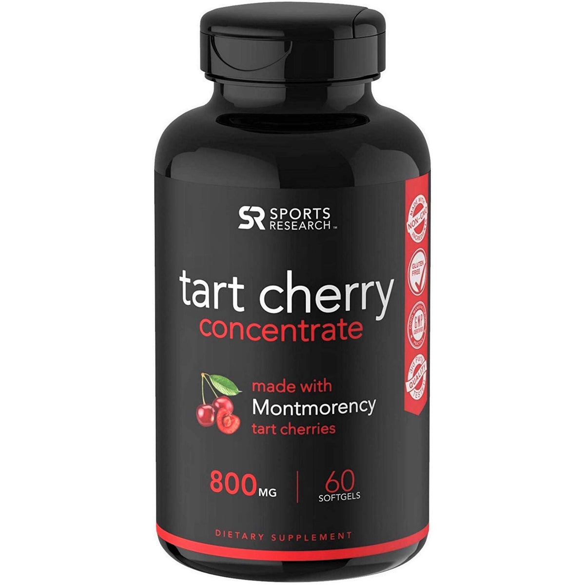 Sports Research Tart Cherry Concentrate Dietary Supplement - 60 Softgels Sports Research