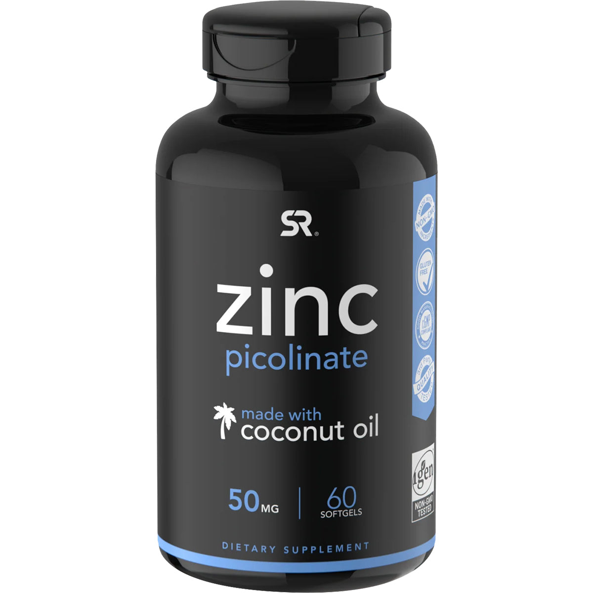 Sports Research Zinc Picolinate Dietary Supplement - 60 Softgels Sports Research