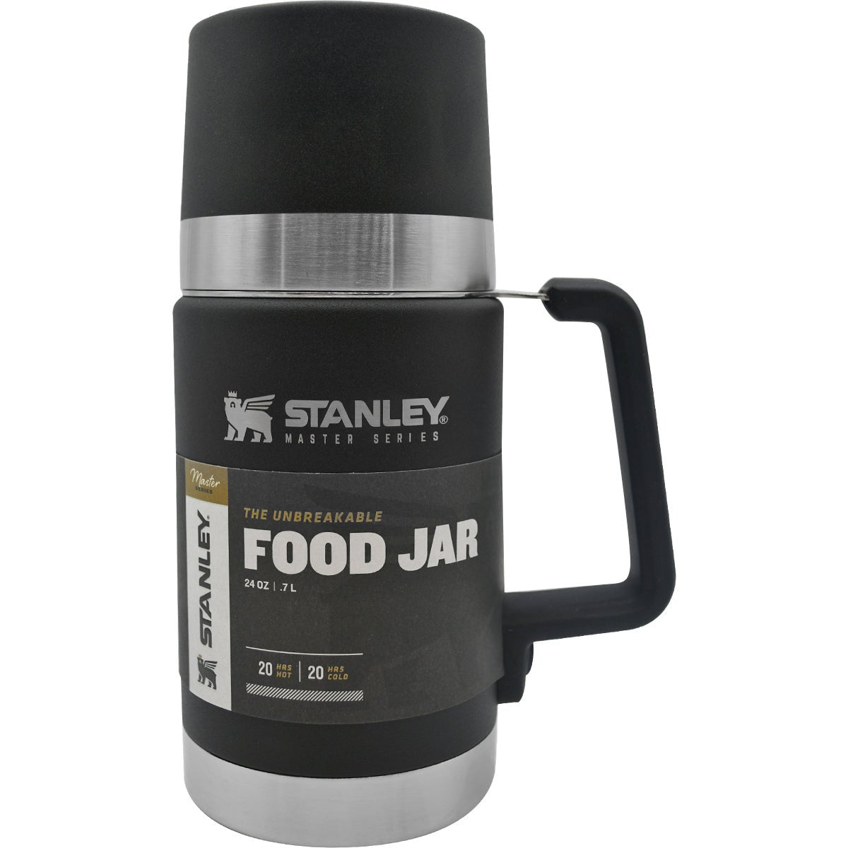 Stanley Master Unbreakable Insulated Stainless Steel Food Jar - Foundry Black - Forza Sports