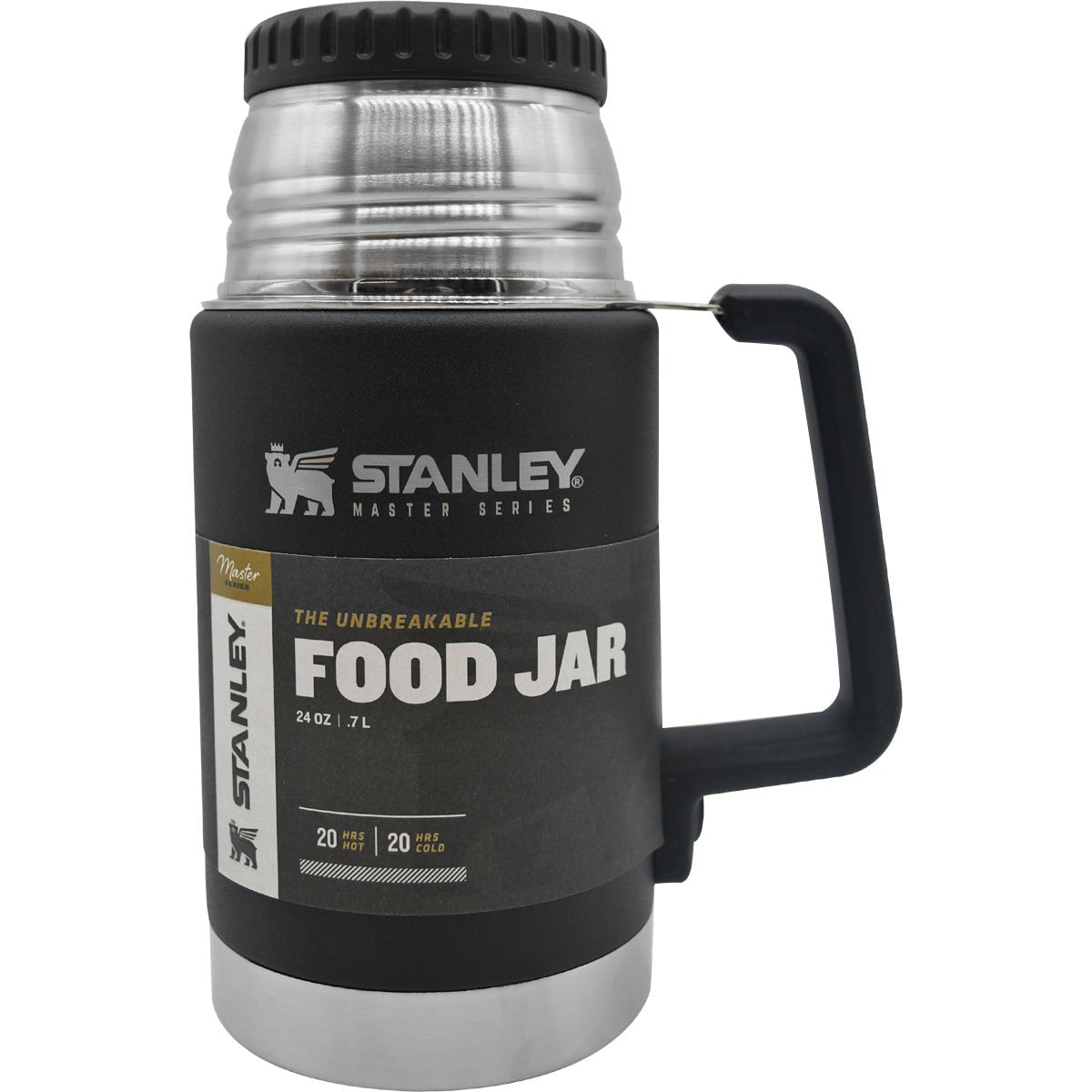 Stanley Master Unbreakable Insulated Stainless Steel Food Jar - Foundry Black - Forza Sports
