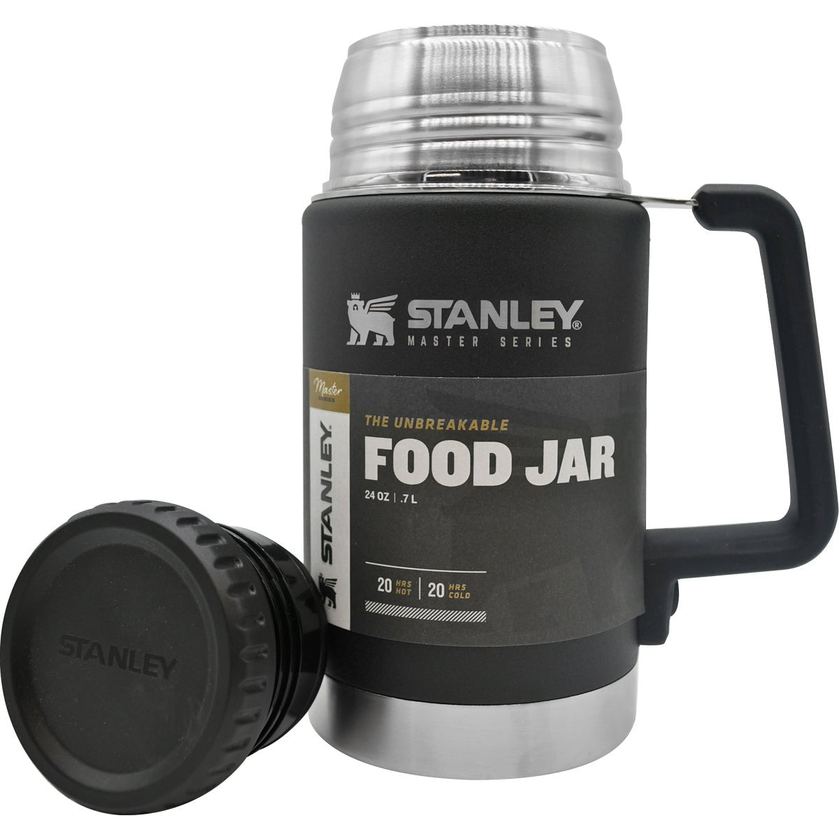 Stanley Master Unbreakable Insulated Stainless Steel Food Jar - Foundry Black - Forza Sports