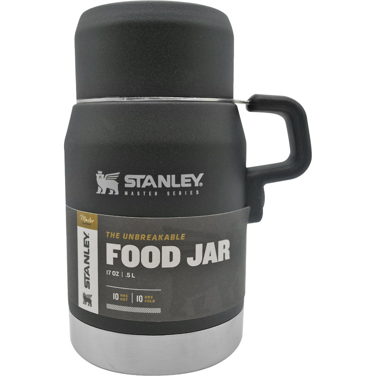 Stanley Master Unbreakable Insulated Stainless Steel Food Jar - Foundry Black - Forza Sports