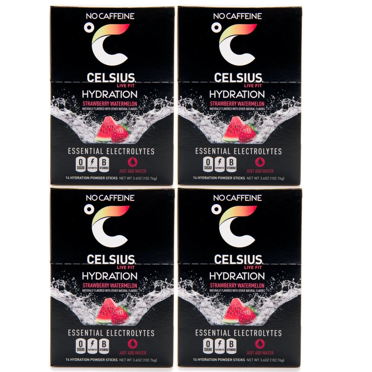 Celsius Hydration Sugar Free Electrolyte Drink Mix 4 Pack - Forza Sports