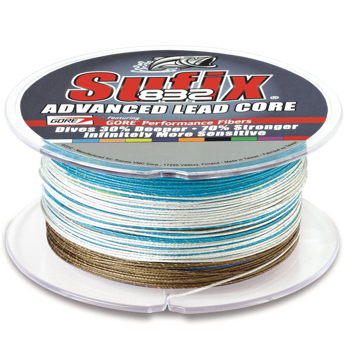 Sufix 832 Advanced Lead Core 200 Yds. - Multicolor - Forza Sports