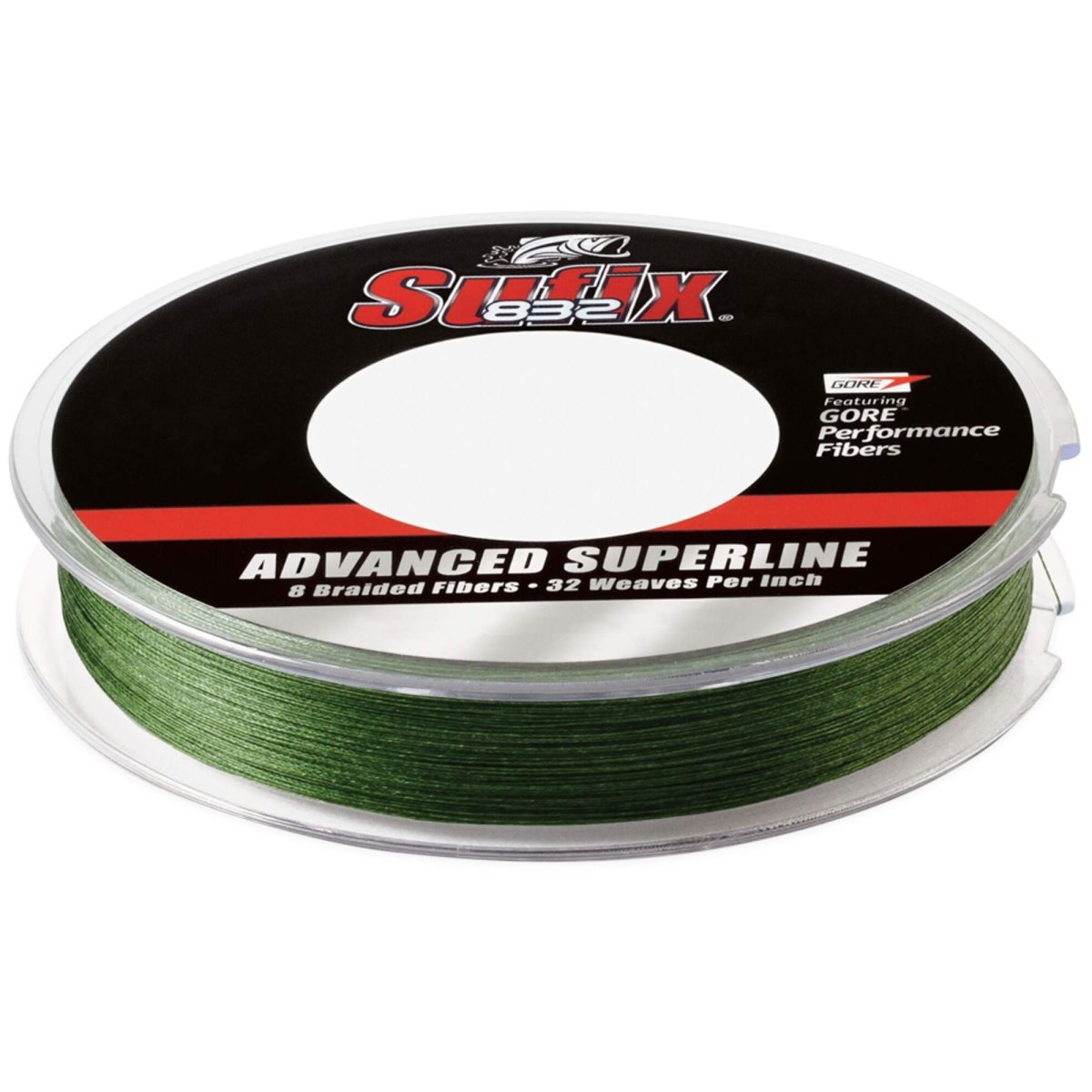 Sufix 832 Advanced Superline Fishing Line, 50 lb, 150 Yds. - Lo - Vis Green - Forza Sports