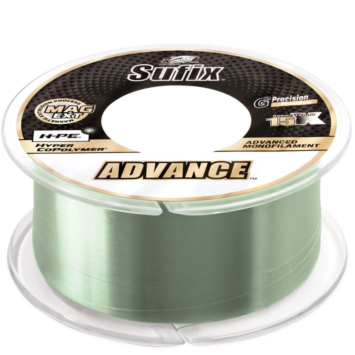Sufix Advance Monofilament Fishing Line. 330 Yds - Lo - Vis Green - Forza Sports