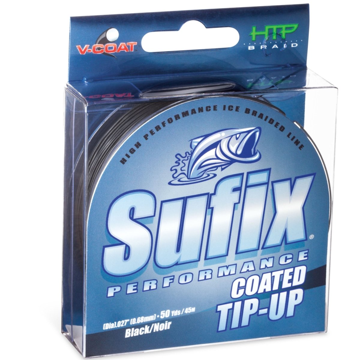 Sufix Performance Tip - Up Ice Braid Fishing Line 50 Yds - Black - Forza Sports