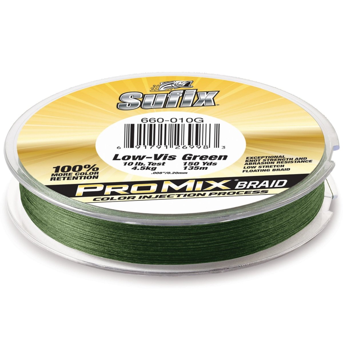 Sufix Promix Braid Fishing Line, 150 Yds. - Lo - Vis Green - Forza Sports