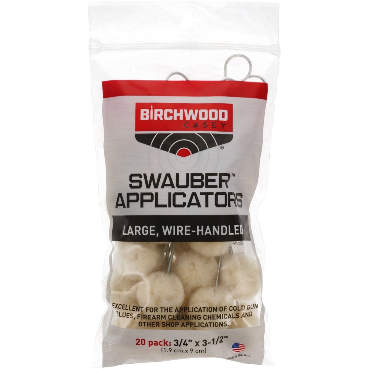 Birchwood Casey - Swauber™ Applicators, 20 Pk - Forza Sports