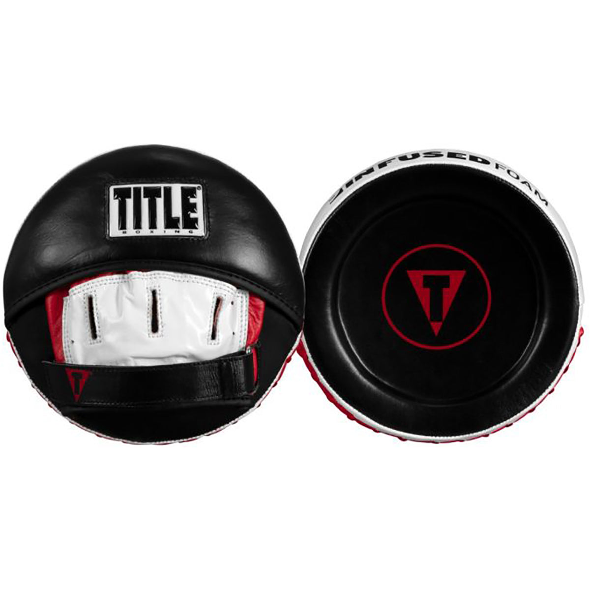 Title Boxing Infused Foam Punch Mitts 2.0 - Black/White/Red Title Boxing
