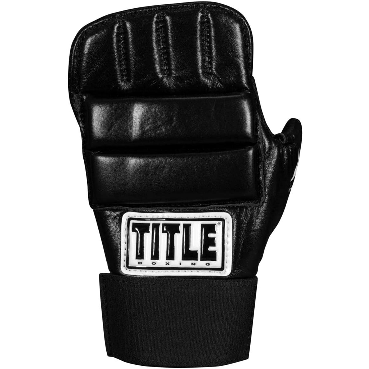 Title Boxing Leather Super Speed Bag Gloves - Black Title Boxing