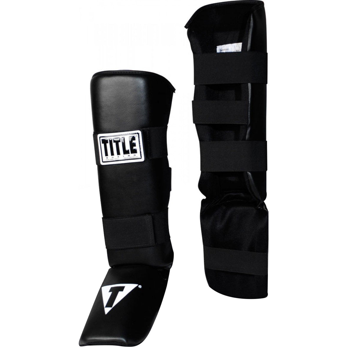 Title Vinyl Shin/Instep Guards-Adult Title Boxing