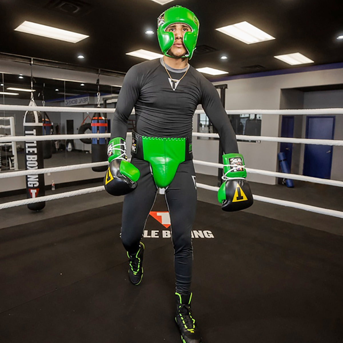 Title Boxing WBC Sparring Headgear - Green Title Boxing