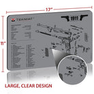 TekMat Original Gun Cleaning Mat - 17" X 11" - 1911 Gray - Forza Sports