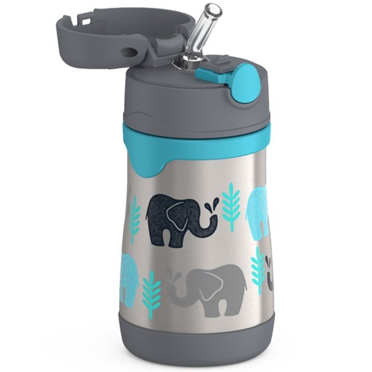 Thermo Kids 10 oz. Foogo Vaccum Insulated Stainless Steel Straw Bottle - Forza Sports