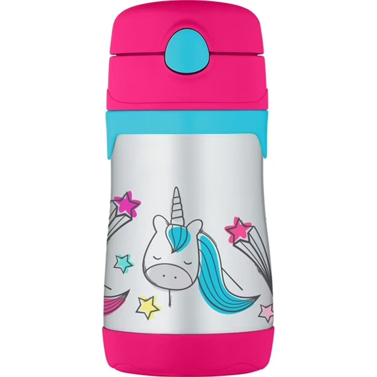 Thermo Kids 10 oz. Foogo Vaccum Insulated Stainless Steel Straw Bottle - Forza Sports