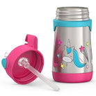 Thermo Kids 10 oz. Foogo Vaccum Insulated Stainless Steel Straw Bottle - Forza Sports