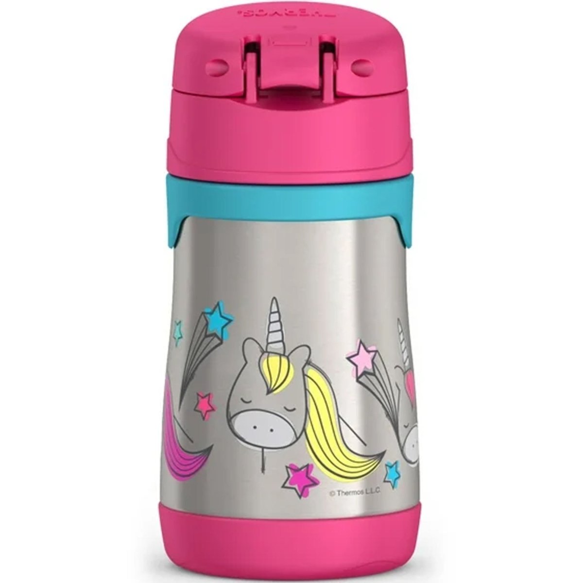 Thermo Kids 10 oz. Foogo Vaccum Insulated Stainless Steel Straw Bottle - Forza Sports