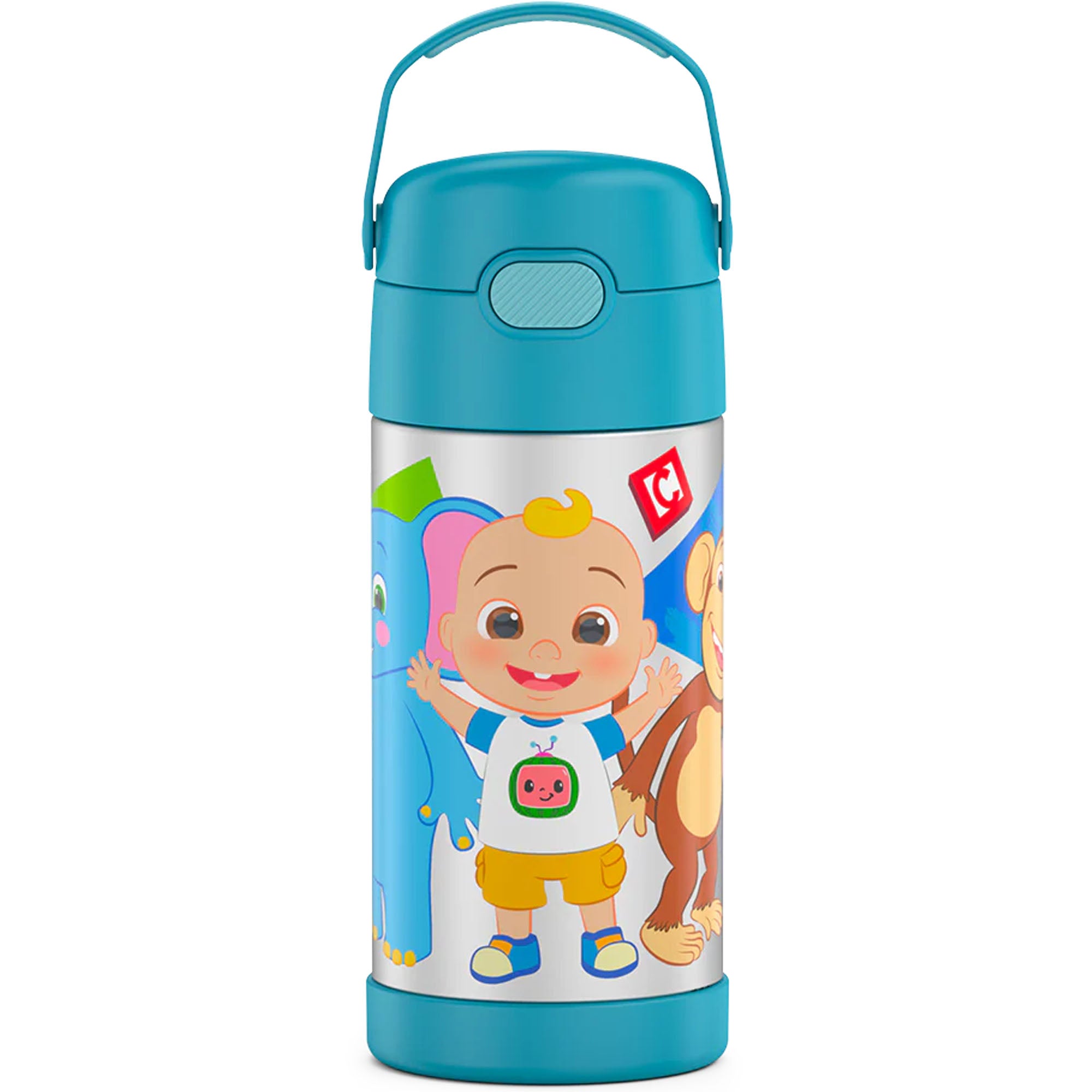 12 oz thermos water bottle FUNtainer Water Bottle 12oz Cocomelon