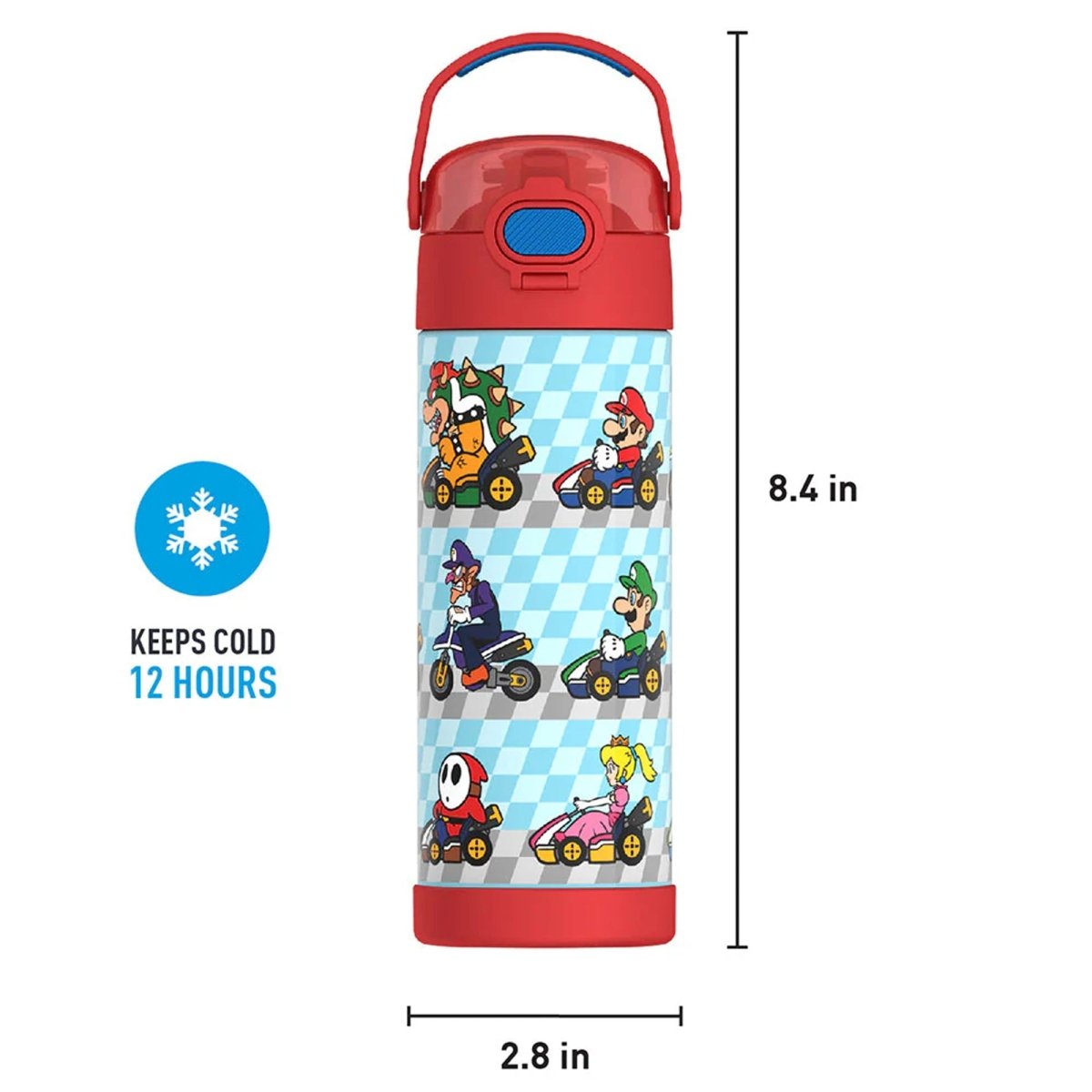 Thermos 16 oz. Kid's Funtainer Vacuum Insulated Stainless Steel Water Bottle - Forza Sports