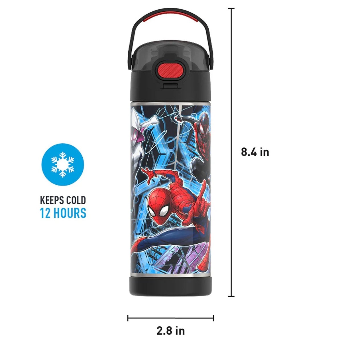 Thermos 16 oz. Kid's Funtainer Vacuum Insulated Stainless Steel Water Bottle - Forza Sports