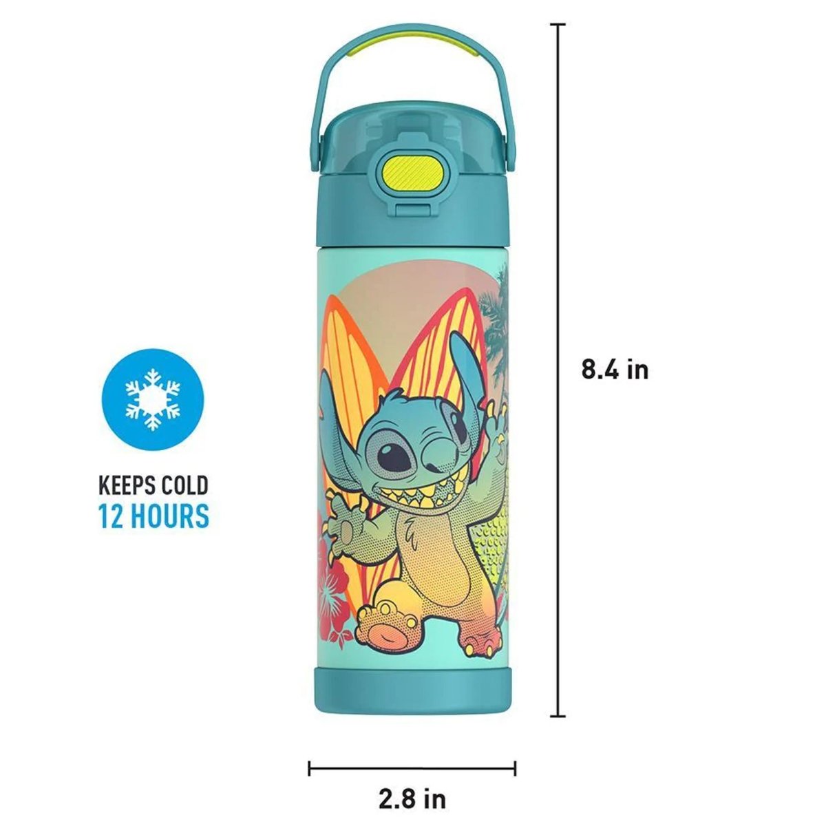 Thermos 16 oz. Kid's Funtainer Vacuum Insulated Stainless Steel Water Bottle - Forza Sports