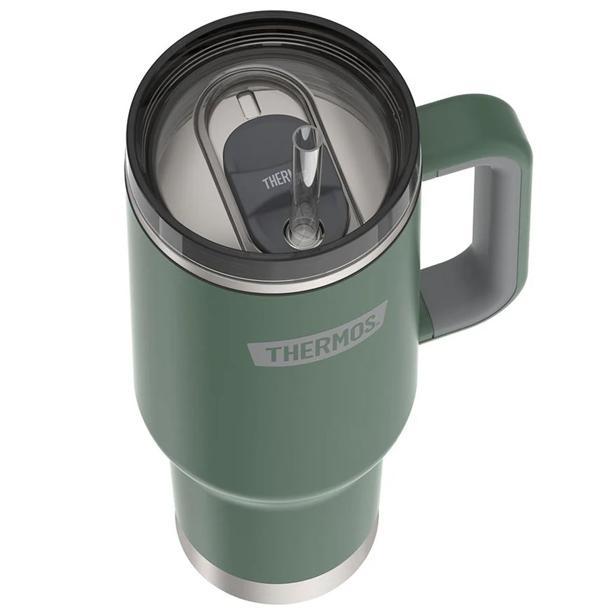 Thermos 40 oz Stainless Steel Cup Holder Mug w/ Straw – Forza Sports