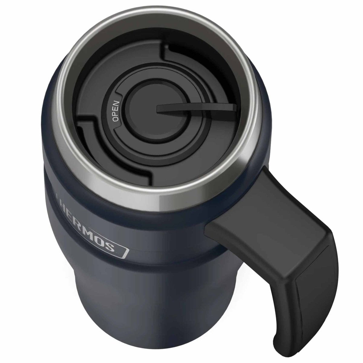 Thermos - 16 oz. Stainless King Travel Mug with Handle - Slate - Forza Sports