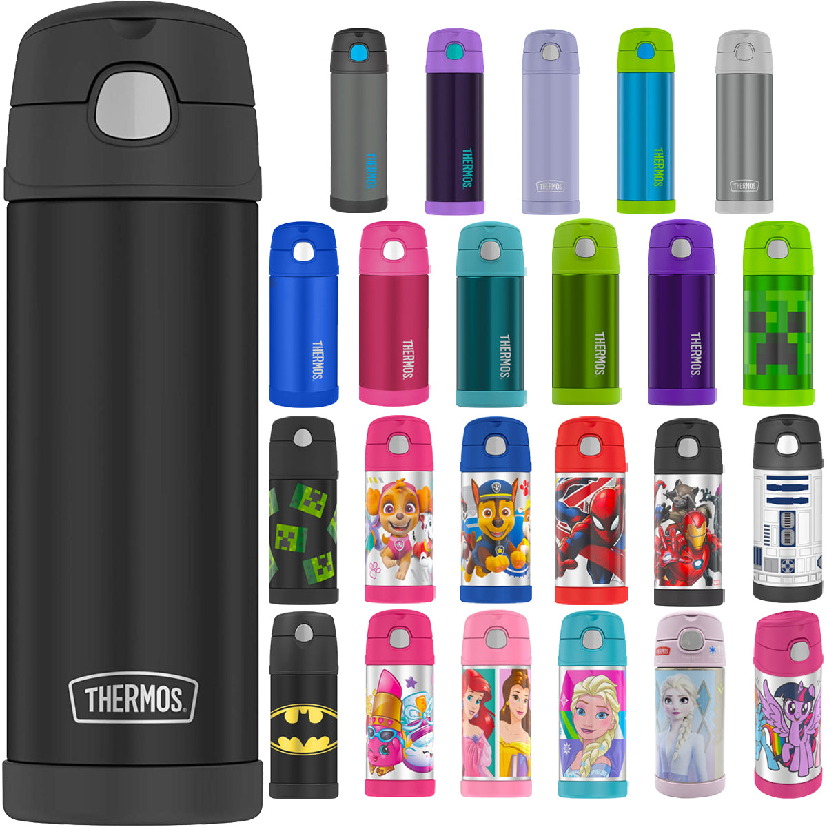 Thermos Kid's Funtainer Vacuum Insulated Stainless Steel Water Bottle Thermos