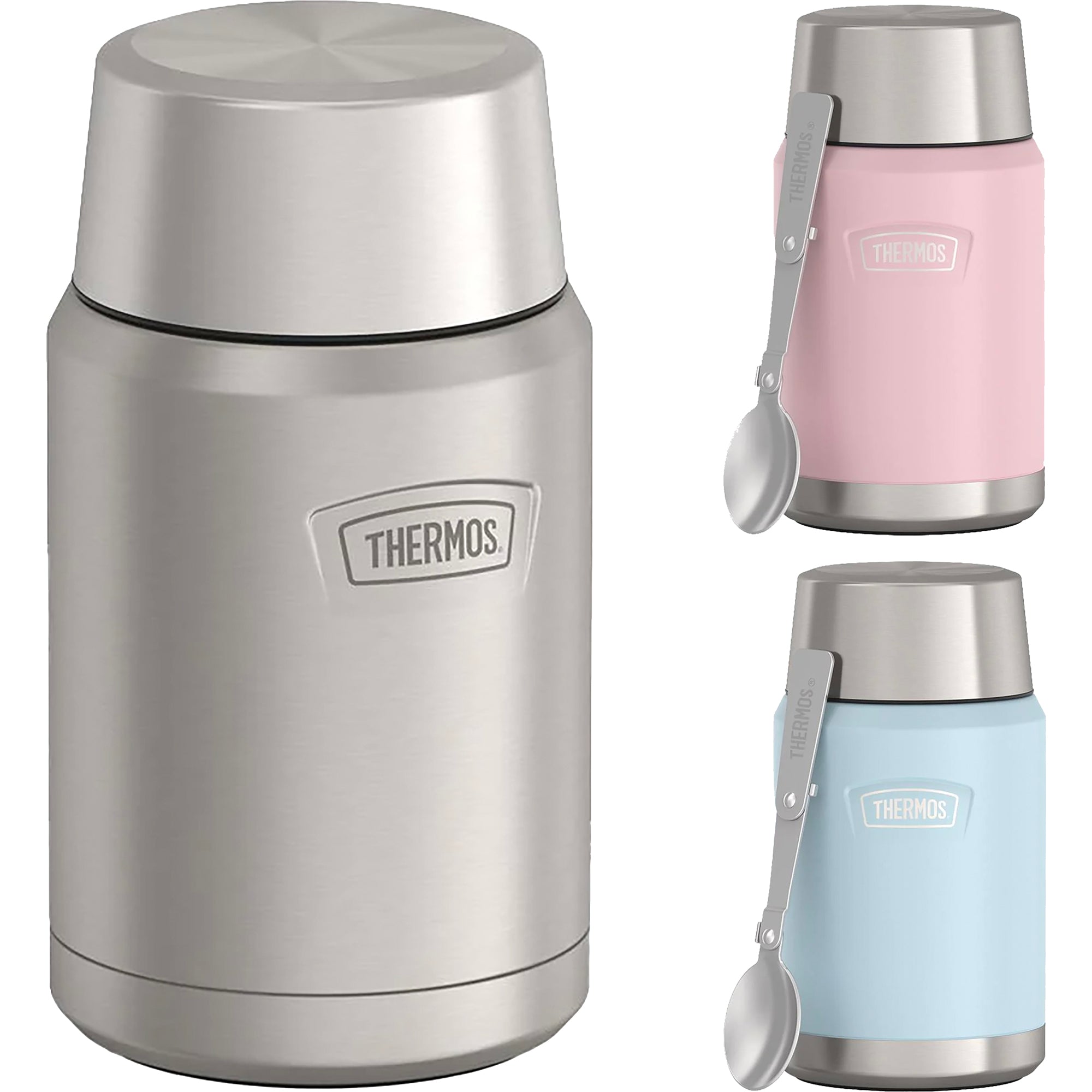 Thermos 24 oz. Icon Vacuum Insulated Stainless Steel Food Jar w/ Spoon Thermos