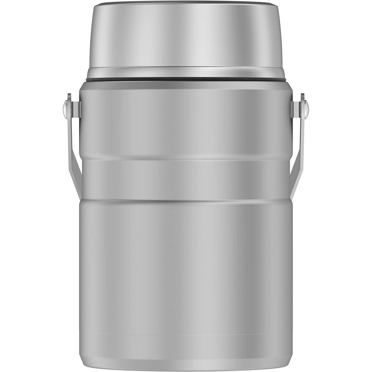 Thermos 47 oz Stainless King Big Boss Food Jar w/ 2 Inner Containers-Matte Steel Thermos