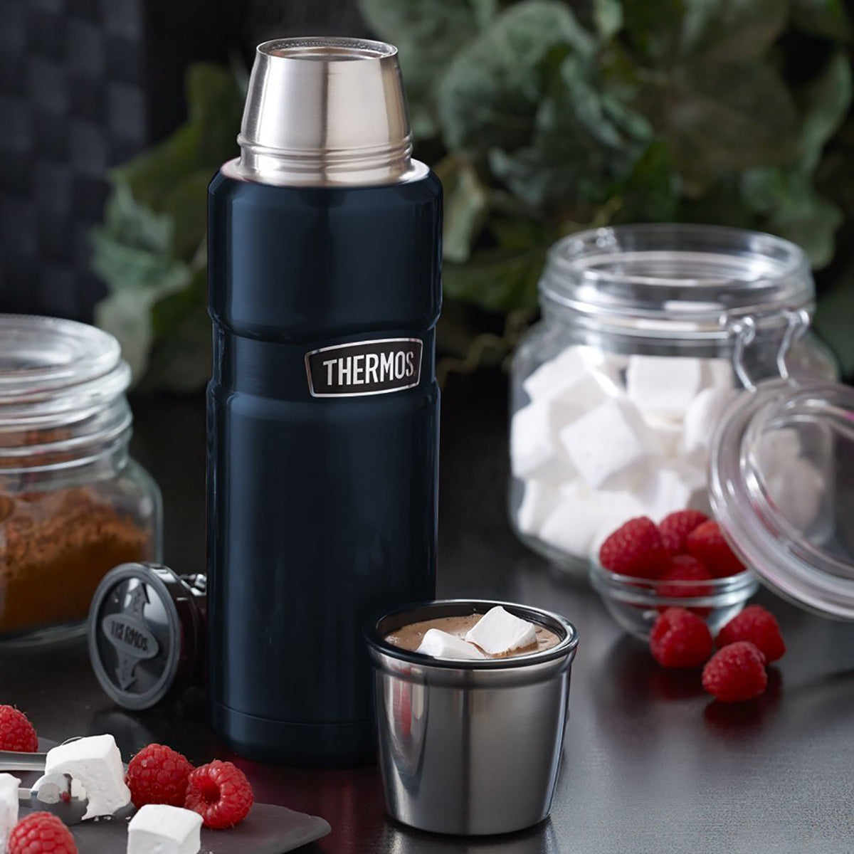 Thermos 16 oz. Stainless King Vacuum Insulated Stainless Steel Beverage Bottle Thermos