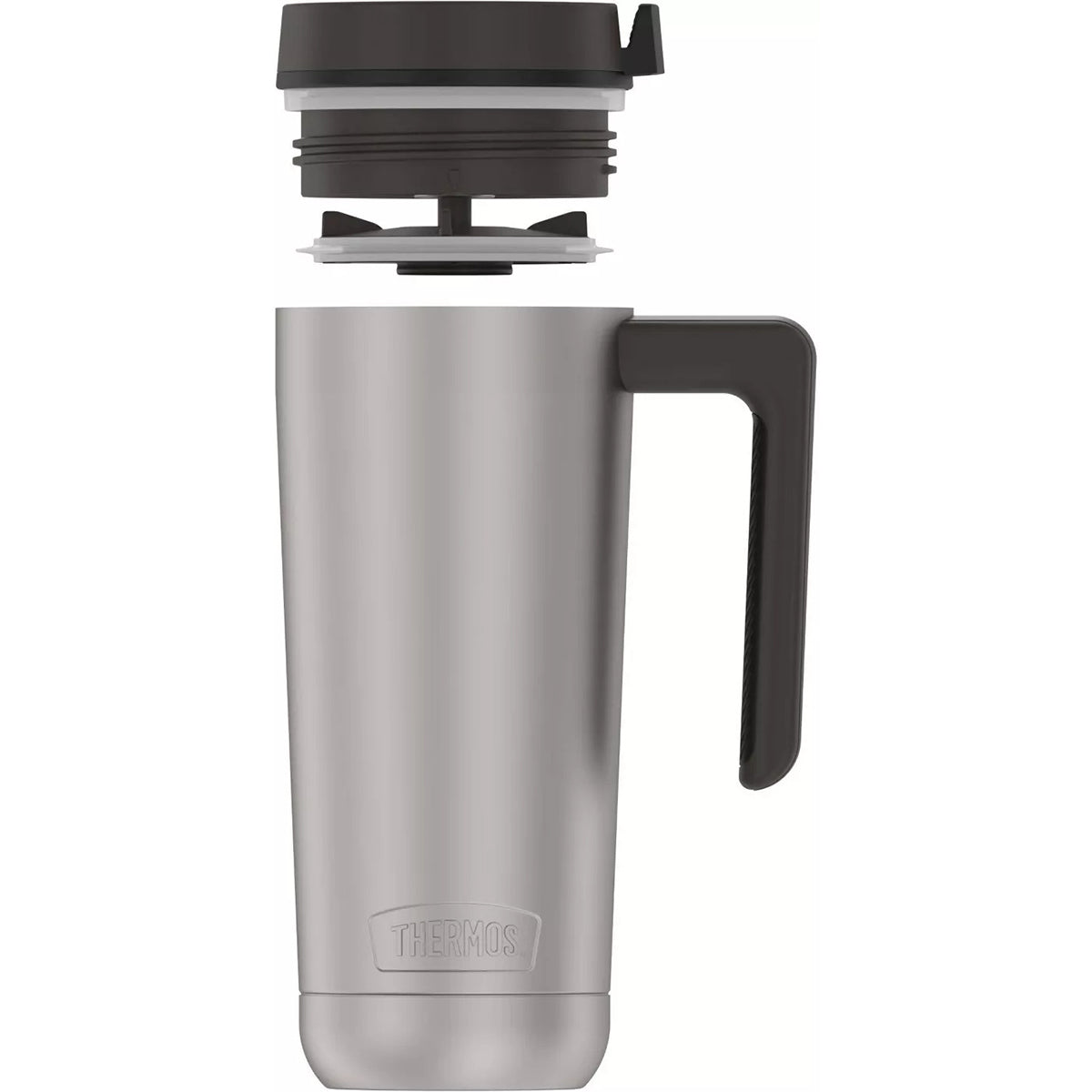 Thermos 18 oz. Vacuum Insulated Stainless Steel Mug - Matte Steel/Espresso Black Thermos