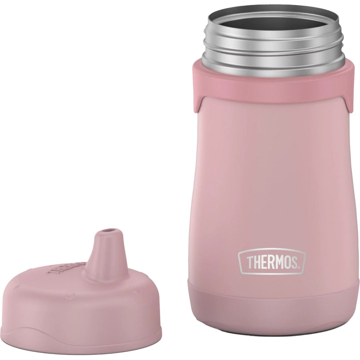 Thermos Baby 10 oz. Simple Pastels Insulated Stainless Steel Sippy Cup - Rose - Forza Sports