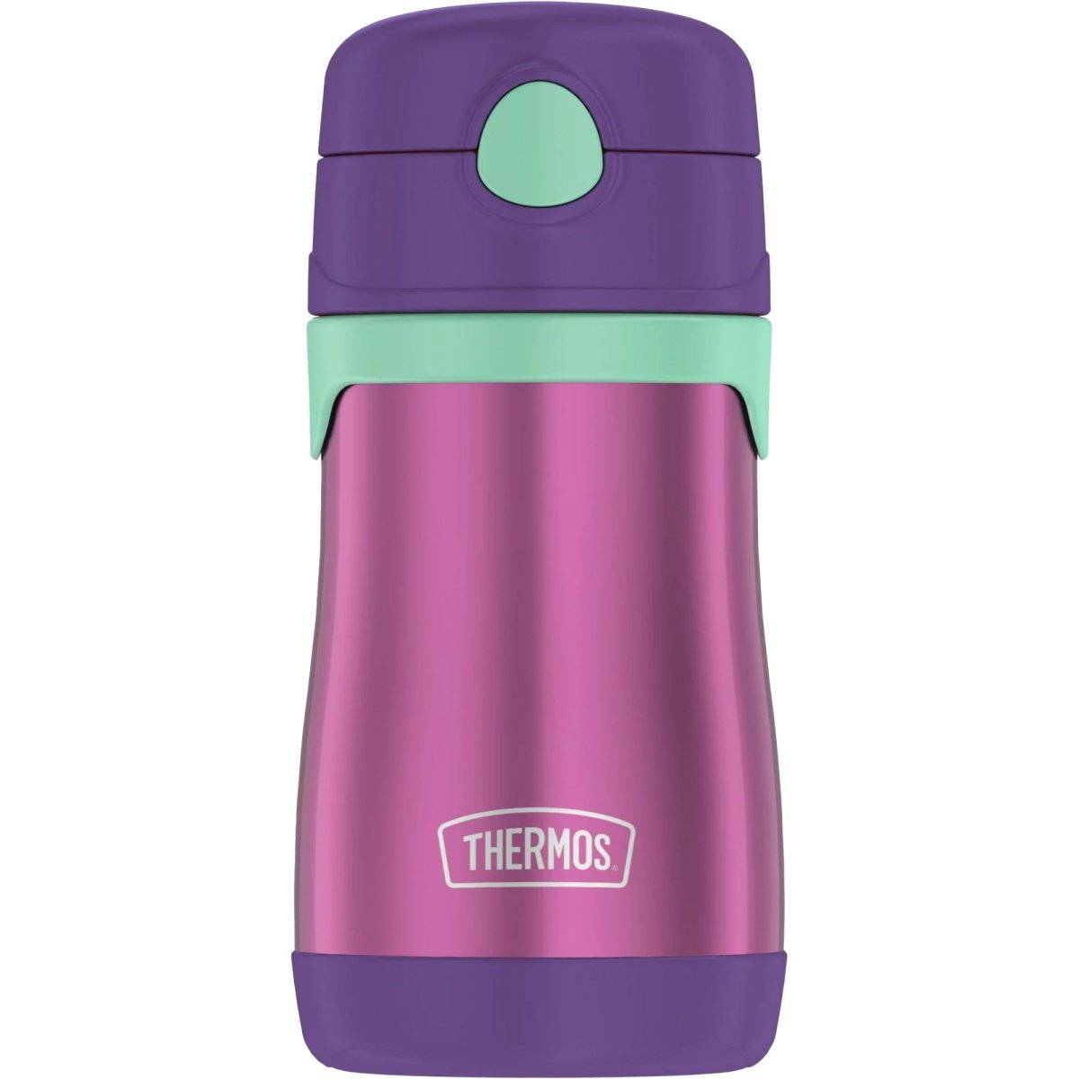 Thermos Kid's 10 oz. Vacuum Insulated Stainless Steel Water Bottle - Purple/Teal - Forza Sports