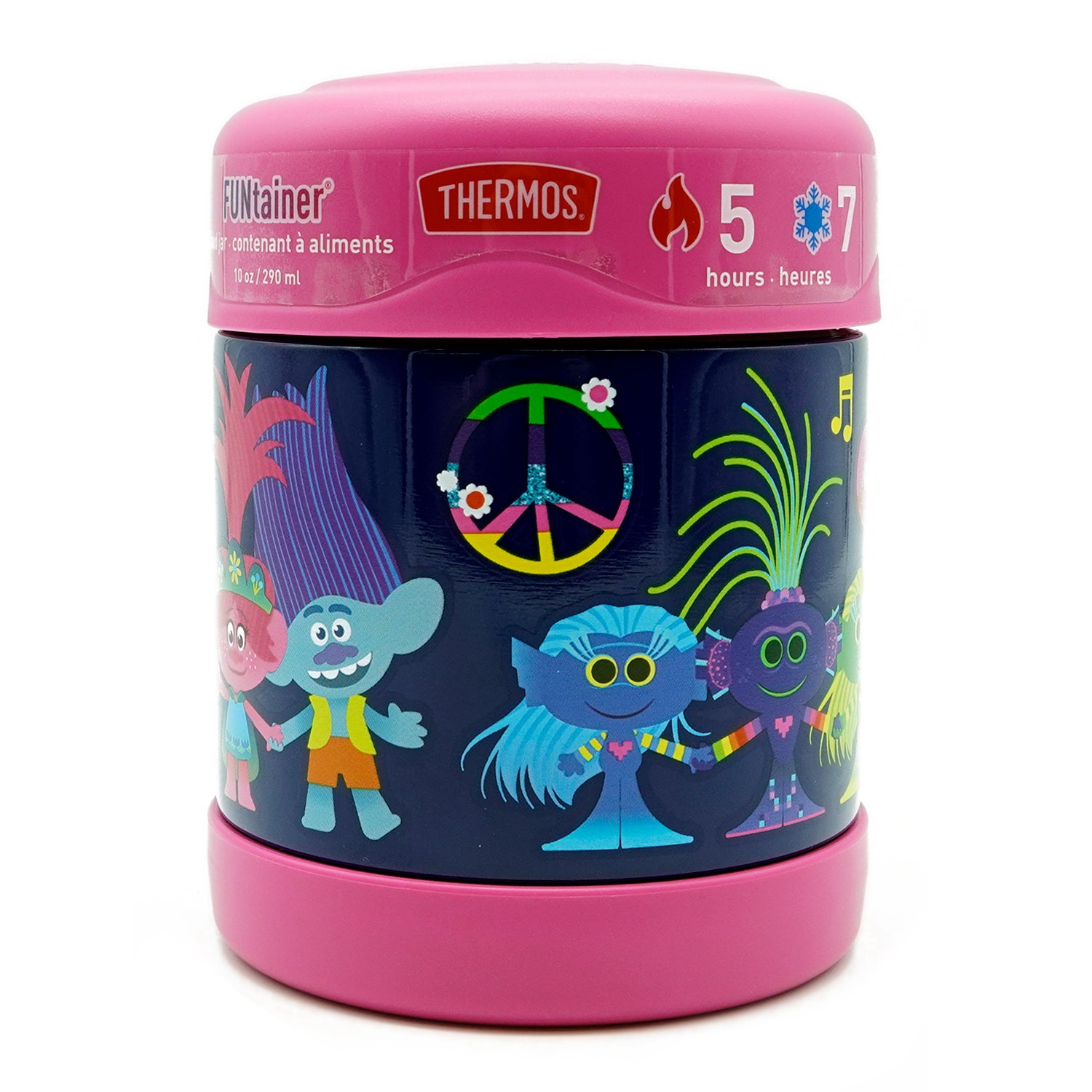 Thermos 10 oz. Kid's Trolls Funtainer Vacuum Insulated Stainless Steel Food Jar Thermos