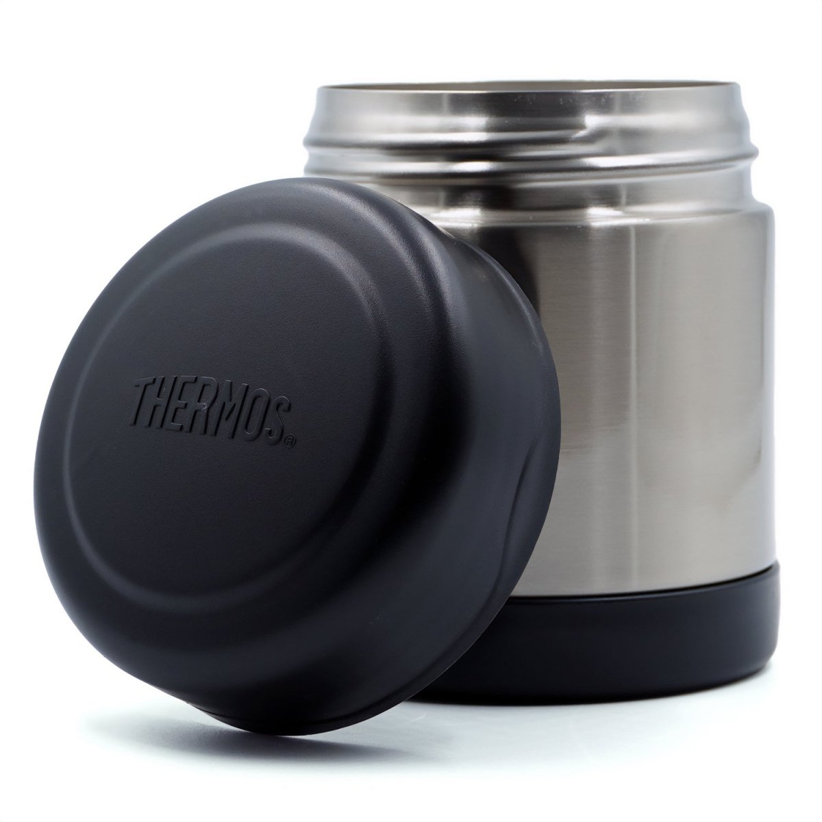 Thermos 10 oz. Vacuum Insulated Stainless Steel Food Jar - Black/Stainless Steel - Forza Sports